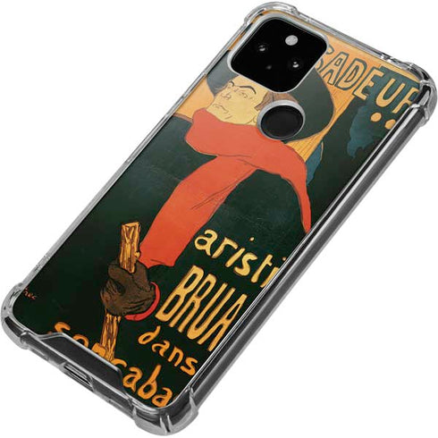 Henri Toulouse-Lautrec Ambassadeurs Aristide Bruant Google Pixel 5 Clear Case